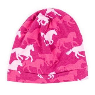 Beanie - Pink Horses