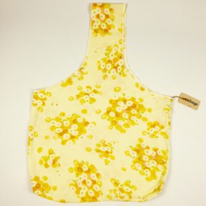 Upcycled Cloth Bag - Vibrant Yellow Floral