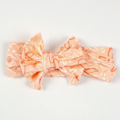Headband - Peach Floral