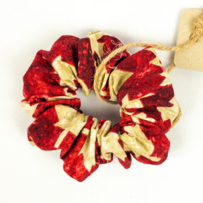 Scrunchie - Red Maple Leaf