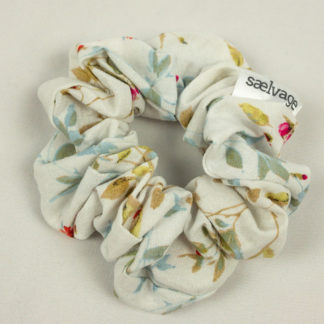 Scrunchie - White Floral