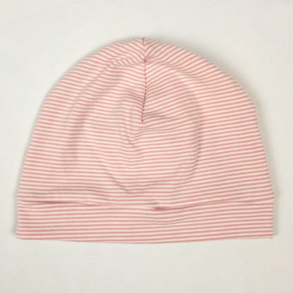Beanie - Pink Mini Stripe