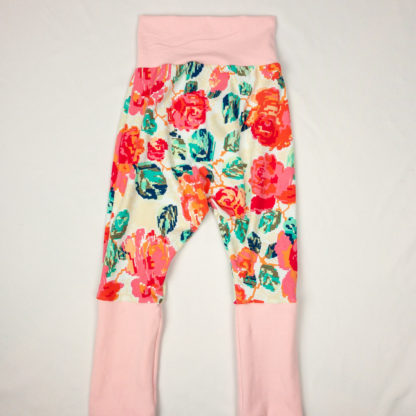 Harem Pants - Pixel Floral/Ballet Pink